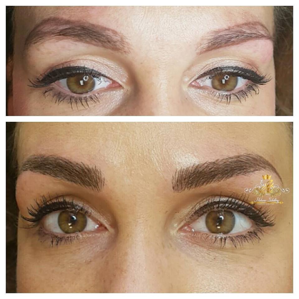 Vermessung der Augenbrauen beim Microblading und Permanent Make Up